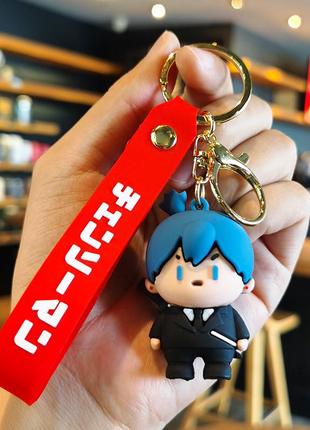 Человек с бензопилой брелок chainsaw man кандзи аниме фигурка брелок