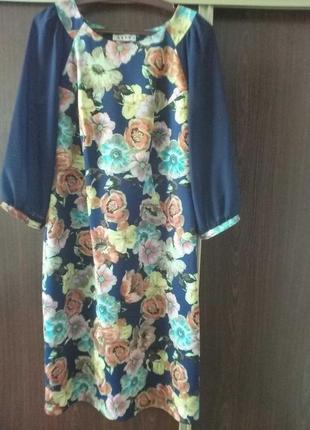 Платье вечернее нарядное, размер 52