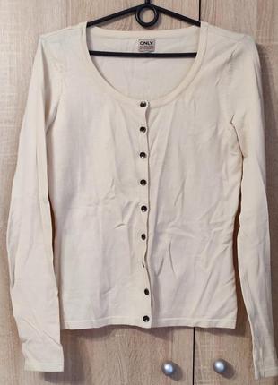 Кофта, кардиган only цвет кремовый