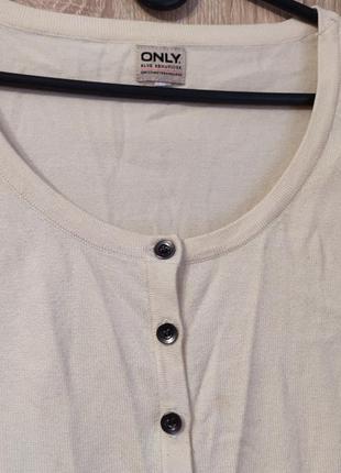 Кофта, кардиган only цвет кремовый2 фото
