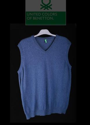 Жилетка unitedcolorsofbenetton lanawool безрукавка пуловер ±20уяв 2