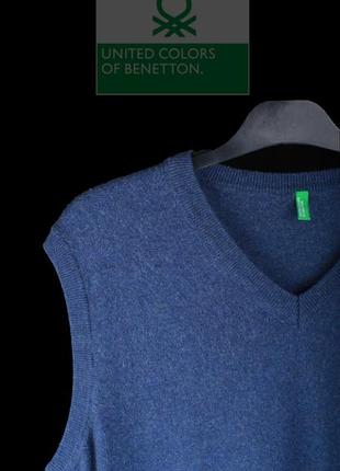 Жилетка unitedcolorsofbenetton lanawool безрукавка пуловер ±20уяв 3