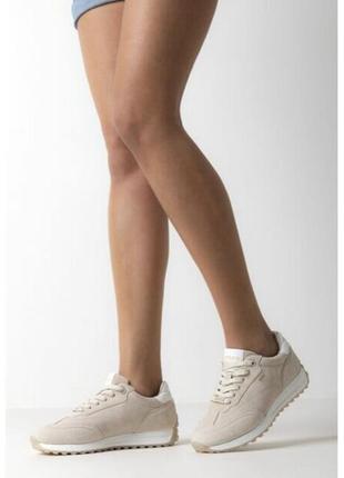 Женские кроссовки mexx натуральный замш.