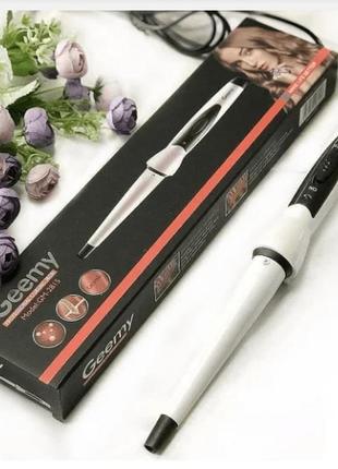 Керамічна плойка для волосся geemy gm 2815 / конусна плойка для локонів