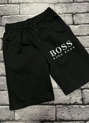 Мужские шорты черные hugo boss