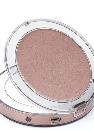 Кишенькове дзеркало для макіяжу з led-підсвіткою uft cm2 8.5 х1.75 см3 фото