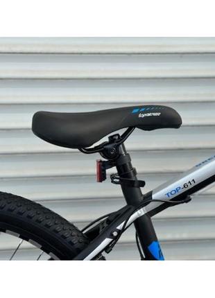 Велосипед toprider 24 дюймов "611"  синий6 фото