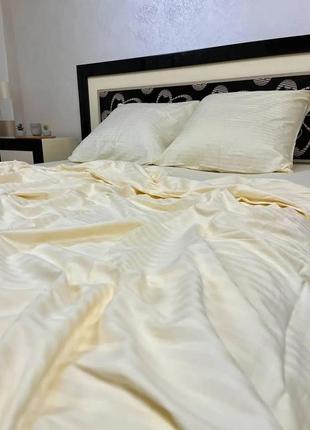 Постільна білизна страйп сатин