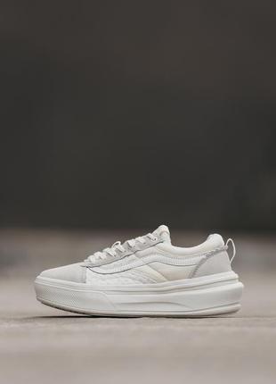 Кроссовки женские белые ванс vans old skool, жензкие беллые кроссовки анс, кеды ванс белые