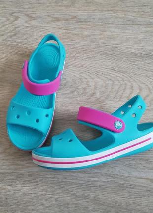 Босоножки сандалии кроксы crocs j1 31/32 размер