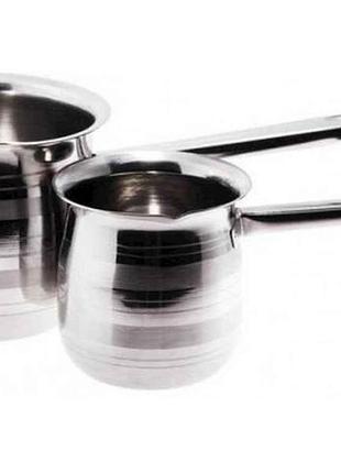 Набір турок з нерж. сталі 200/600мл тм empire