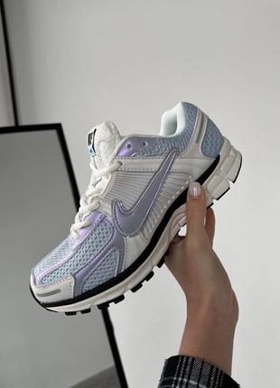 Жіночі текстильні кросівки nike vomero 5 white purple найк вомеро 5