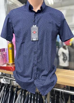 Мужская рубашка с коротким рукавом, тенниска