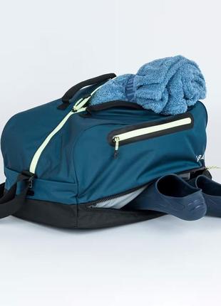 Сумка для бассейна с карманом для мокрых вещей nabaiji 27л duffle синий