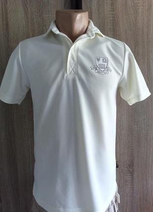 Футболка поло мужская falcon молочного цвета