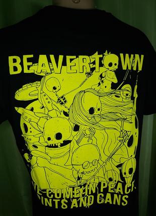 Футболка beavertown brewery 'we come in peace pints ​​& cans,