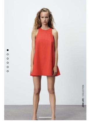 Льняное платье из новой коллекции zara xxl/xl