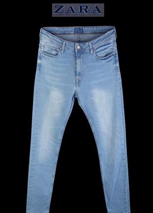 Голубые джинсы zara_man denimwear usa-36 eur-46 190/92а ±15у€в