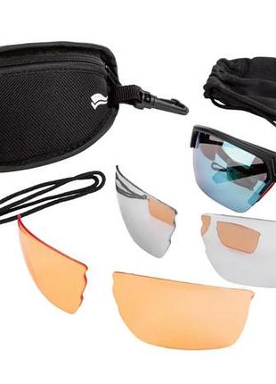 Очки тактические спортивные crivit pro 100343704001 black matte