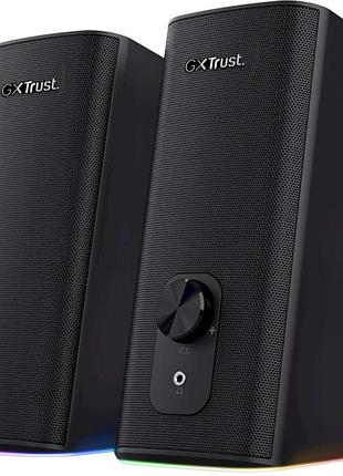 Компьютерные колонки trust gaming gxt 612 cetic 10 вт черный (24970)