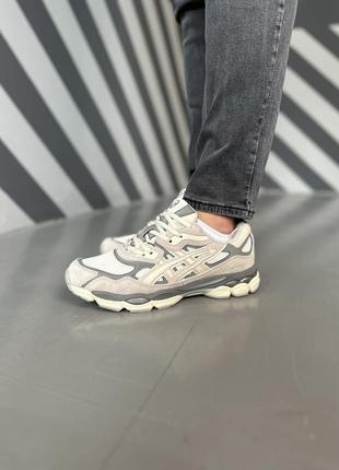 Кроссовки asics gel-nyc grey beige