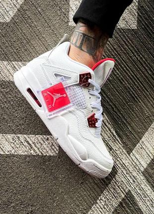 Кросівки nike air jordan 4 retro metallic red