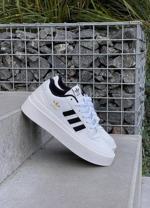 Кросівки adidas forum bonega white black
