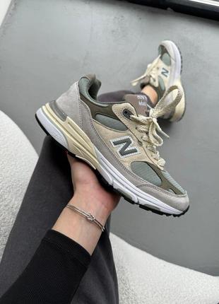 Кроссовки new balance 993 beige/mint/grey