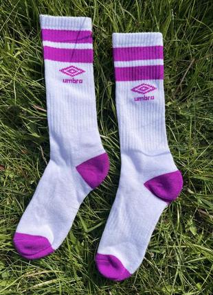 Высокие белые женские носки<unk> носки umbro лето