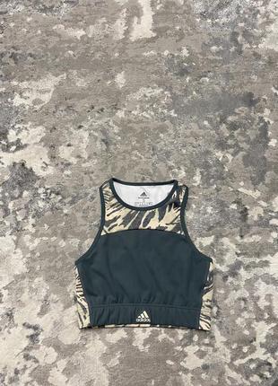 Спортивный женский женский женский кроп топ топик для бега для спорта adidas