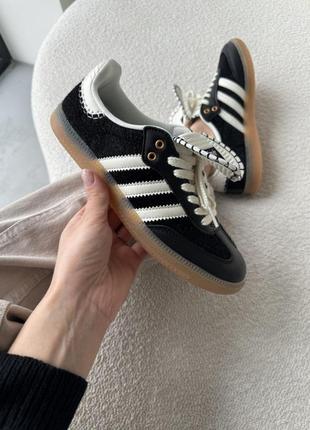 Кроссовки adidas samba wales bonner black/white