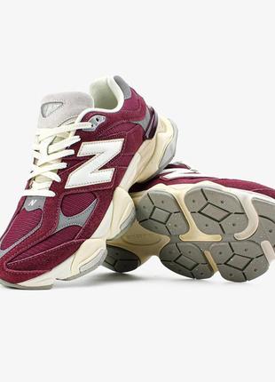 Кроссовки new balance 9060 "washed burgundy"