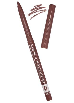 Олівець для губ triumph №49 slide-on холодний нюд cold nude механічний тріумф tf