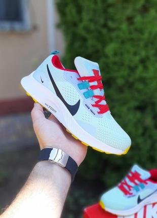 Женские текстильные кроссовки ago nike pegasus white multicolor