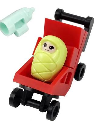 Коляска з новонародженим із соскою підходить для фігурок