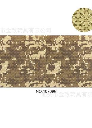 Строительная пластина камуфляжная поле 25х25 см 32*32 пина коричневая пиксельная