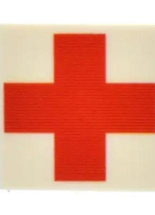 Логотип червоний хрест швидка для лего lego великий