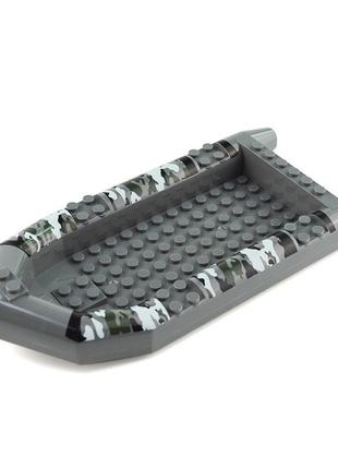 Лодка катер для фигурок серая