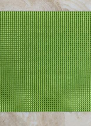 Будівельна пластина lego поле 40х40 см 50*50 піна (зелене яблуко) для лего lego
