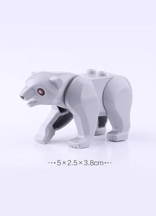 Фигурка медведь животные серая