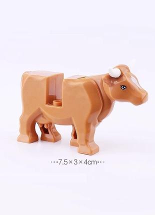 Фигурка корова  животные коричневая