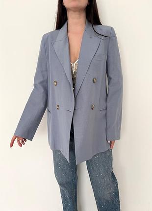 Шикарний льняний піджак zara