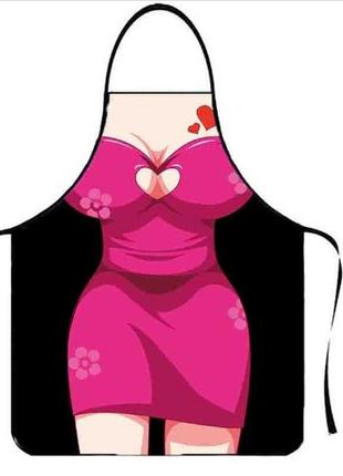 Фартух з приколом для жінок 75 на 60 см різнобарвний