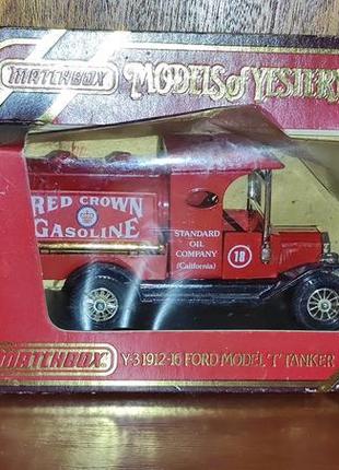 Matchbox models of yesteryear # y 3 1912-16 ford model t tanker 1986 велика британія великобритания