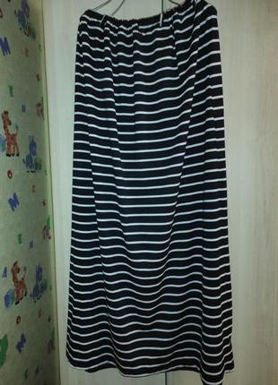 Юбка в пол спідниця трикотажна