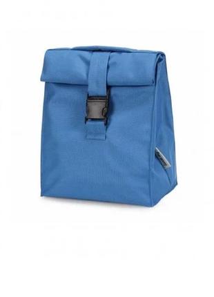 Термосумка ланч бег голубая 10х17х34 на 2.5-3 л. сумочно-рюкзачная ткань н4481