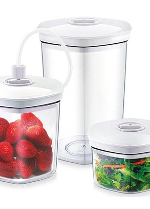 Набір вакуумних контейнерів caso vacuum canister set 1260 (3 шт.)