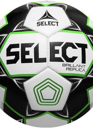 М'яч футбольний select brillant replica 5 / футбольний м'яч селект п'ятірка / якісний футбольний м'яч