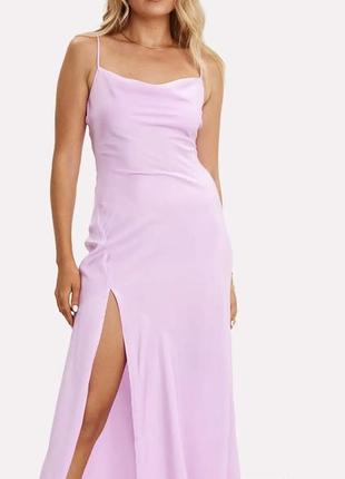 Платье комбинация с вырезом на ножку