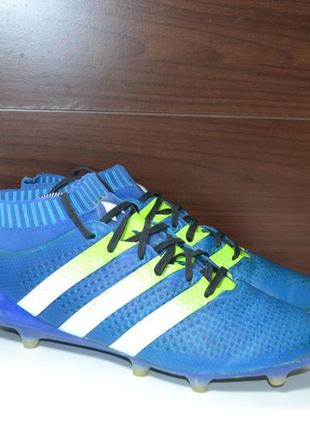 Adidas ace 16.1 primeknit fg/ag 43 1/3р бутси шипшини бампи оригінал
